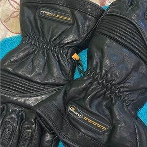 Olympia Activewear Black Leather Men's Gloves